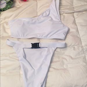 White bikini set